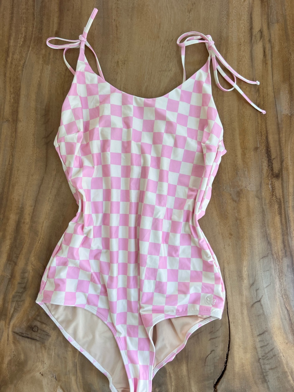 Albion Pink Checkered One piece - Picture 2 of 4